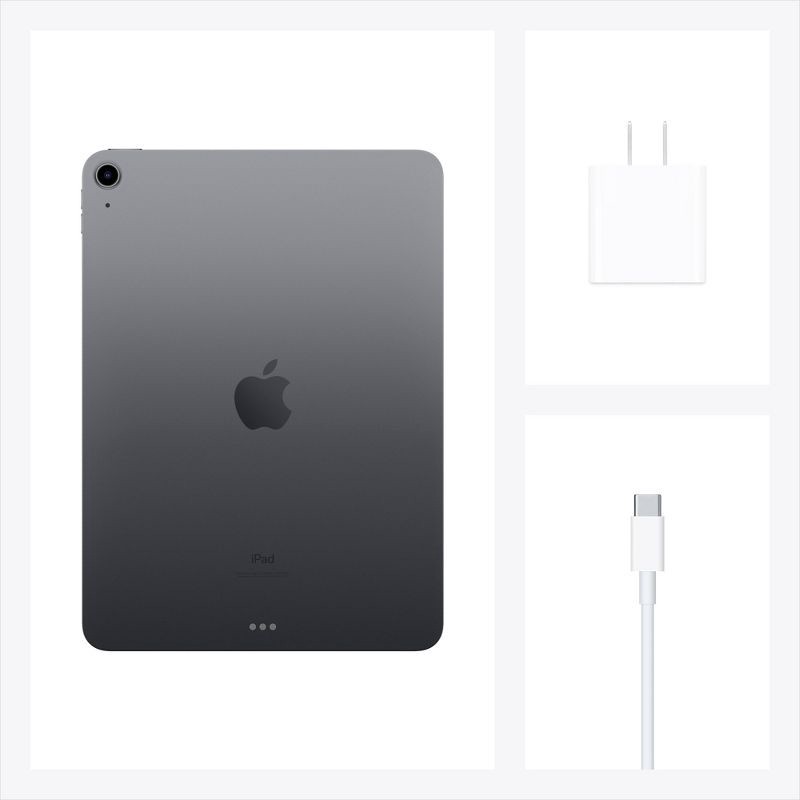 slide 5 of 5, Apple iPad Air 10.9-inch Wi-Fi Only 64GB (2020, 4th Generation) - Space Gray, 1 ct