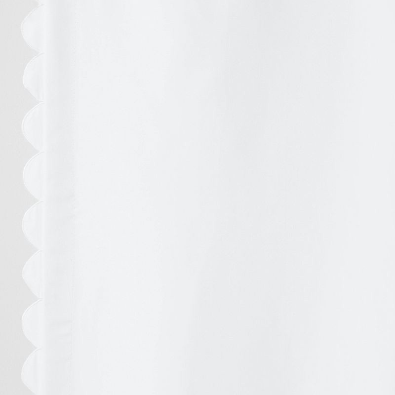 slide 3 of 5, 42"W x 84"L Scallop Kids' Blackout Window Curtain Panel Cream - Pillowfort™, 1 ct