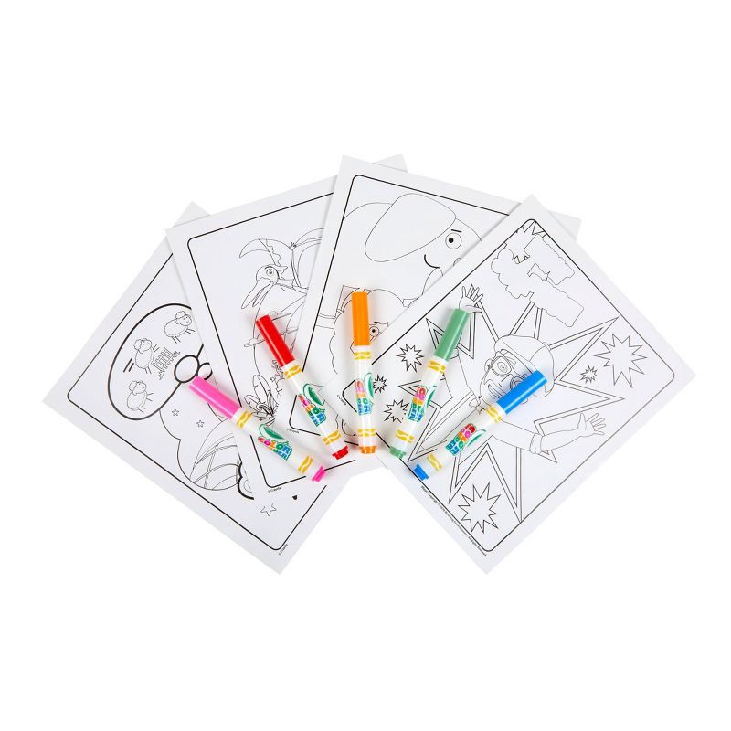 slide 3 of 5, Crayola Color Wonder Foldalope - Blippi: Mess Free Coloring Book for Kids, Non-Toxic, Includes Markers & 18 Pages, 1 ct