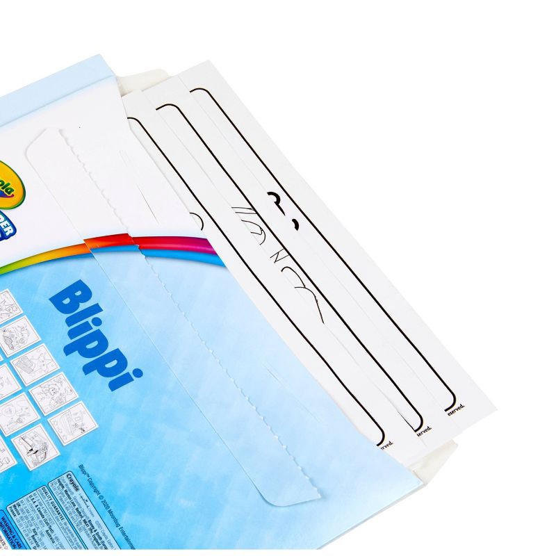 slide 4 of 5, Crayola Color Wonder Foldalope - Blippi: Mess Free Coloring Book for Kids, Non-Toxic, Includes Markers & 18 Pages, 1 ct