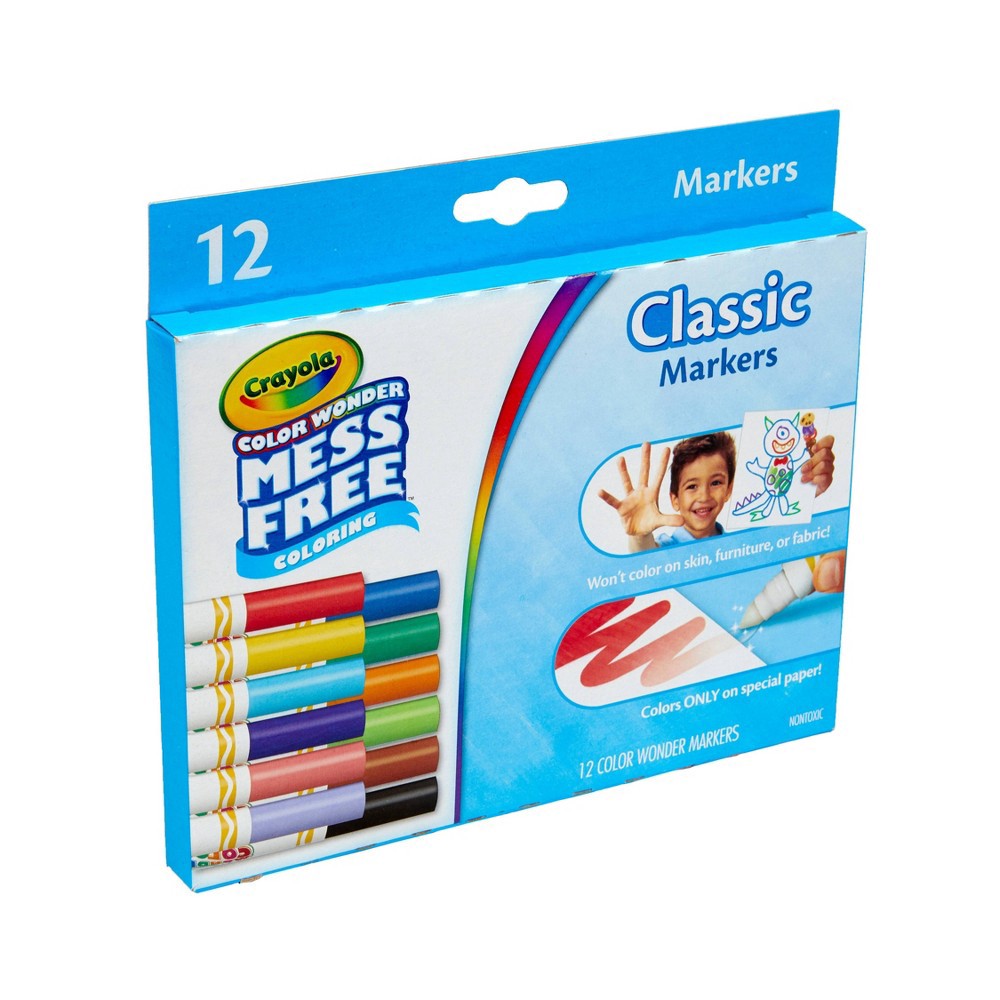 Crayola Color Wonder Classic Markers 12 ct | Shipt
