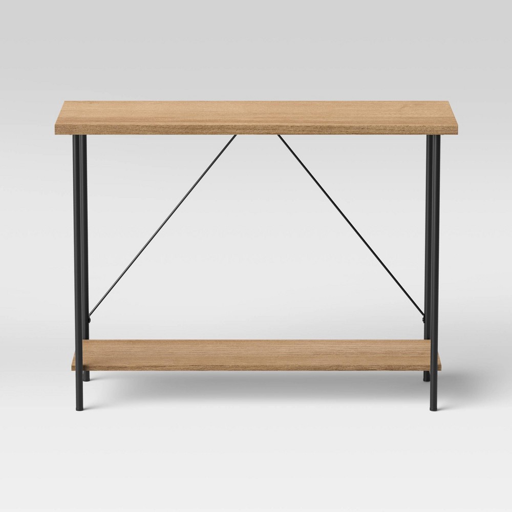 slide 3 of 4, Wood and Metal Console Table Natural - Room Essentials, 1 ct