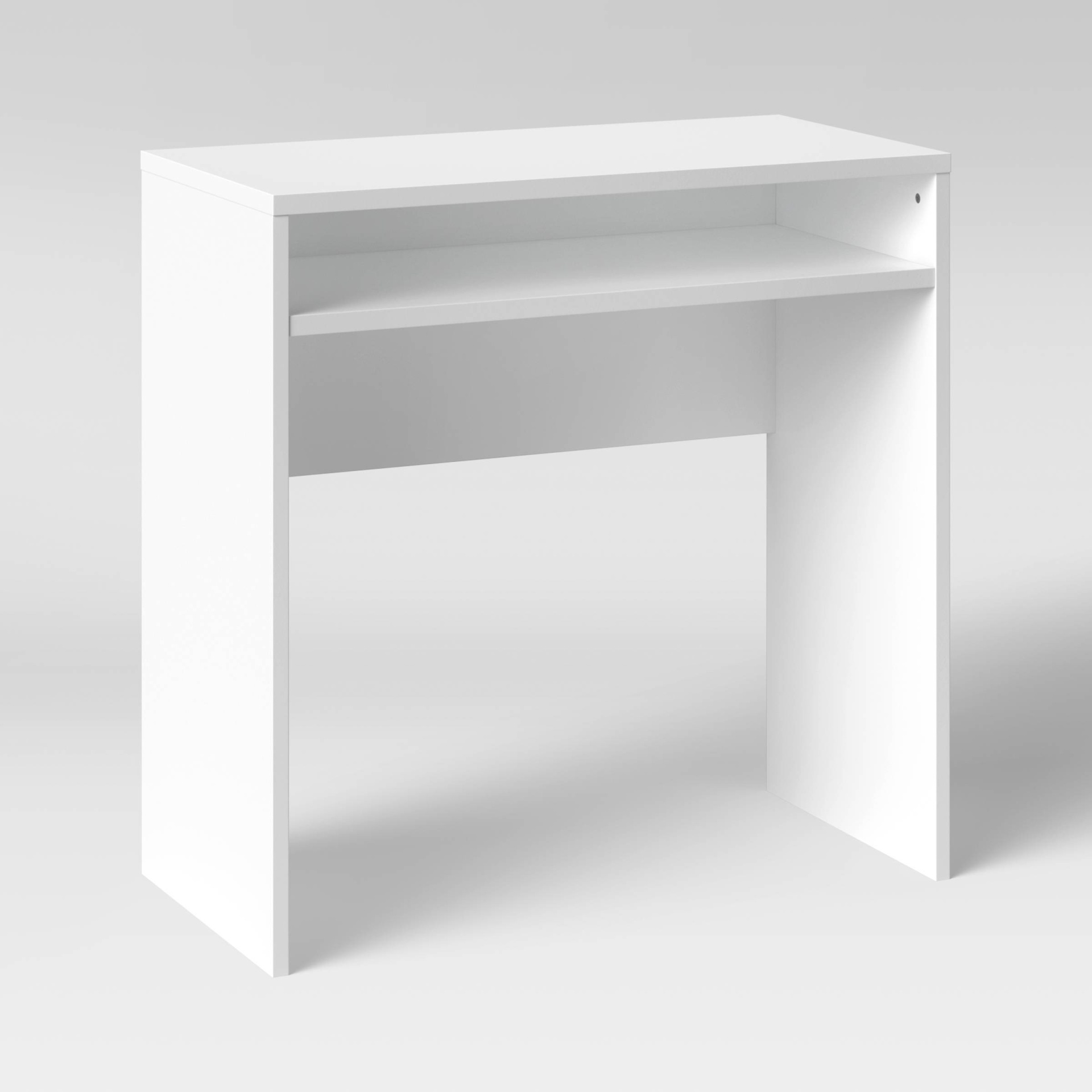 slide 1 of 4, Compact Desk White - Room Essentials, 1 ct
