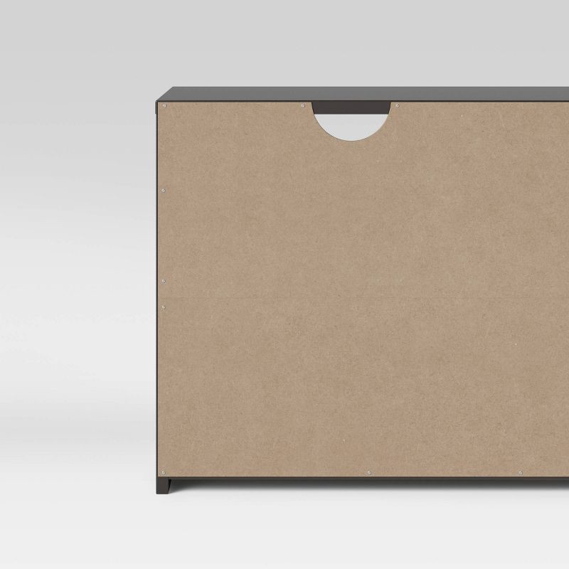 slide 4 of 5, Storage TV Stand for TVs up to 43" Black - Room Essentials™, 1 ct