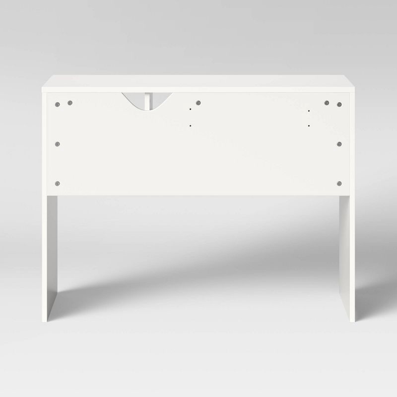 slide 4 of 5, Student Writing Desk with Storage White - Room Essentials™, 1 ct