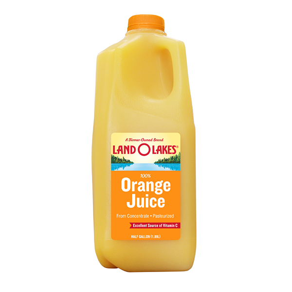 slide 1 of 1, Land O'Lakes 100% Orange Juice, 64 oz