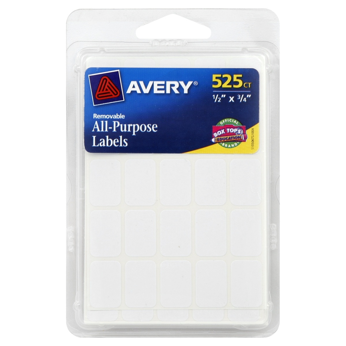 slide 1 of 1, Avery Removable All-Purpose Labels, 525 ct