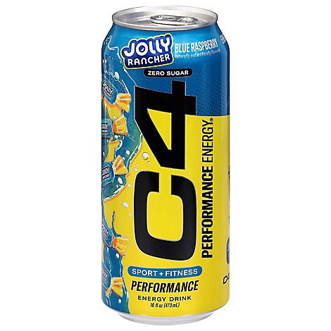 slide 1 of 1, C4 Energy Jolly Rancher Blue Raspberry 16fz - 16 FZ, 16 fl oz
