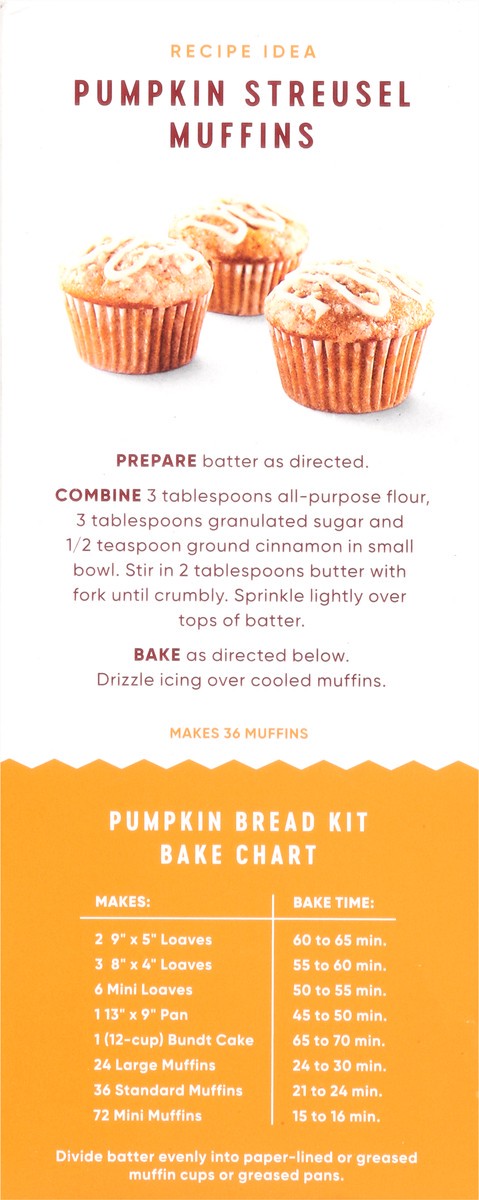 slide 7 of 9, LIBBY'S Pumpkin Bread Kit with Icing Mix 57.75 Ounce Box, 57.75 oz