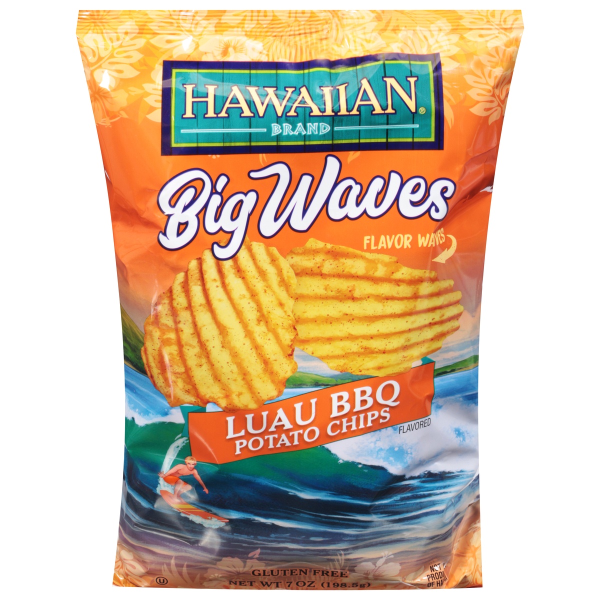 Hawaiian Big Waves Luau BBQ Potato Chips 7 oz 7 oz Shipt