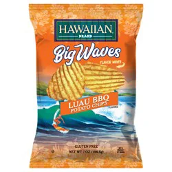 Hawaiian 7 oz Hawaiian Big Waves Luau BBQ Chip