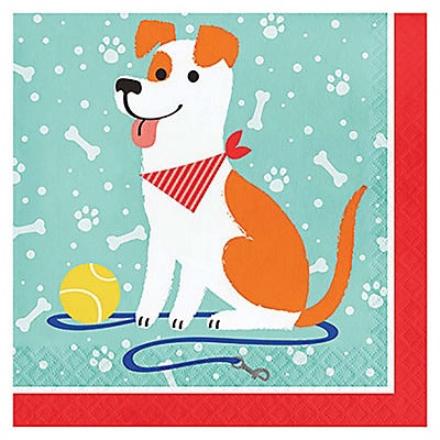 slide 1 of 1, Creative Converting Dog Party Luncheon Napkins, 16 ct