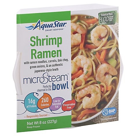 slide 1 of 1, Aqua Star Shrimp Ramen Bowl, 8 oz