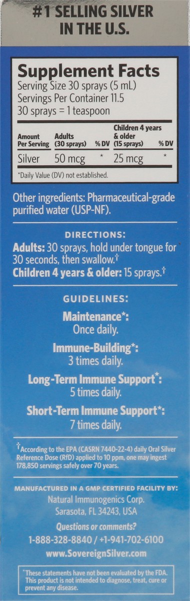 slide 7 of 13, Sovereign Silver Fine Mist Spray 10 PPM Bio-Active Silver Hydrosol 2 fl oz, 2 fl oz