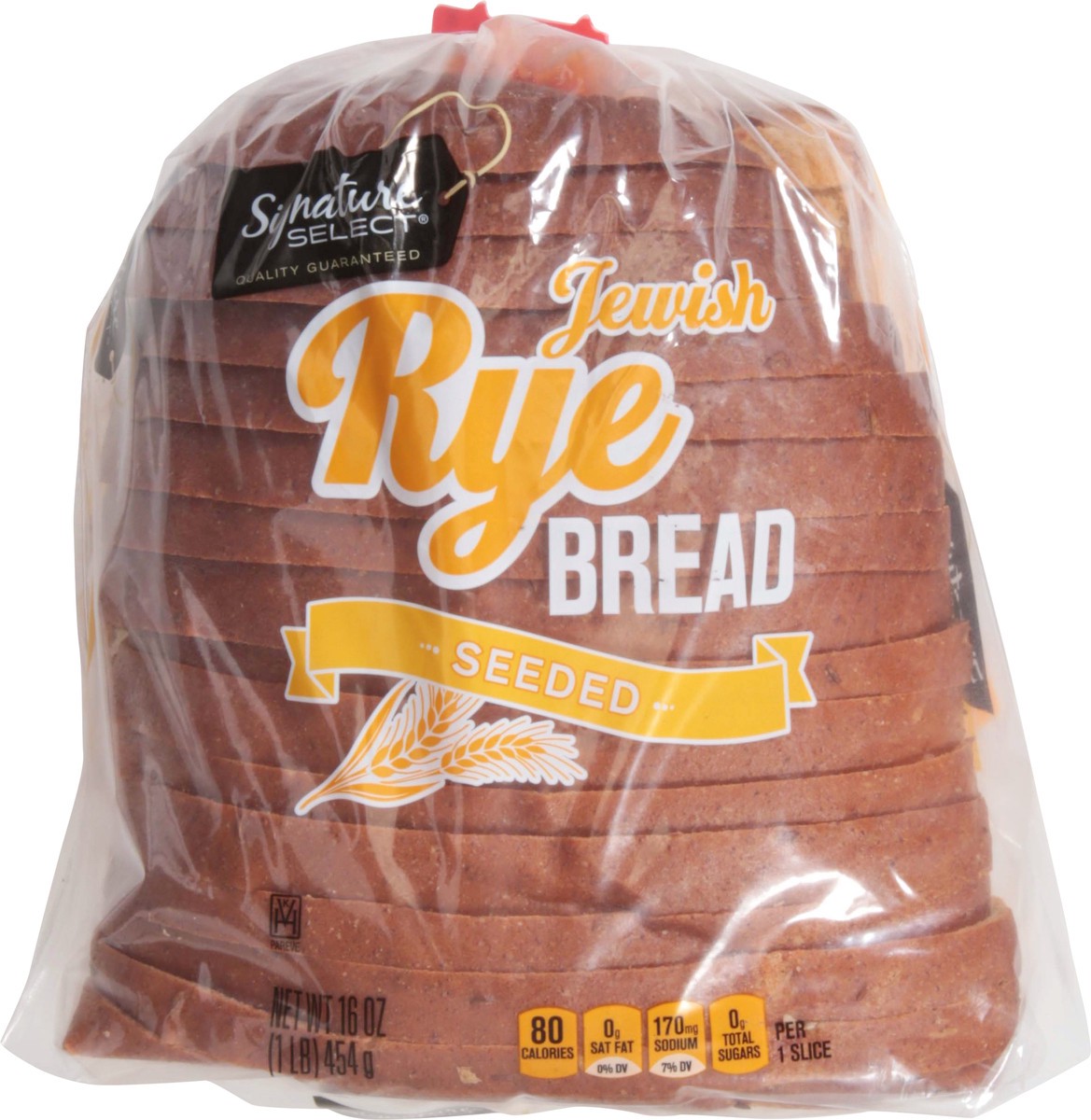 slide 12 of 14, Signature Select Seeded Jewish Rye Bread 16 oz, 16 oz