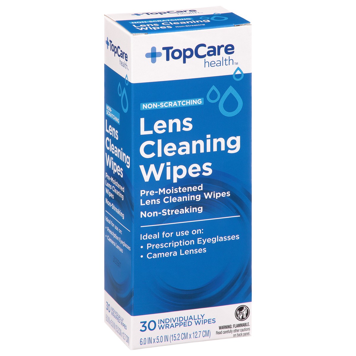 slide 7 of 15, TopCare Health Non-Scratching Lens Cleaning Wipes 30 ea, 30 ct