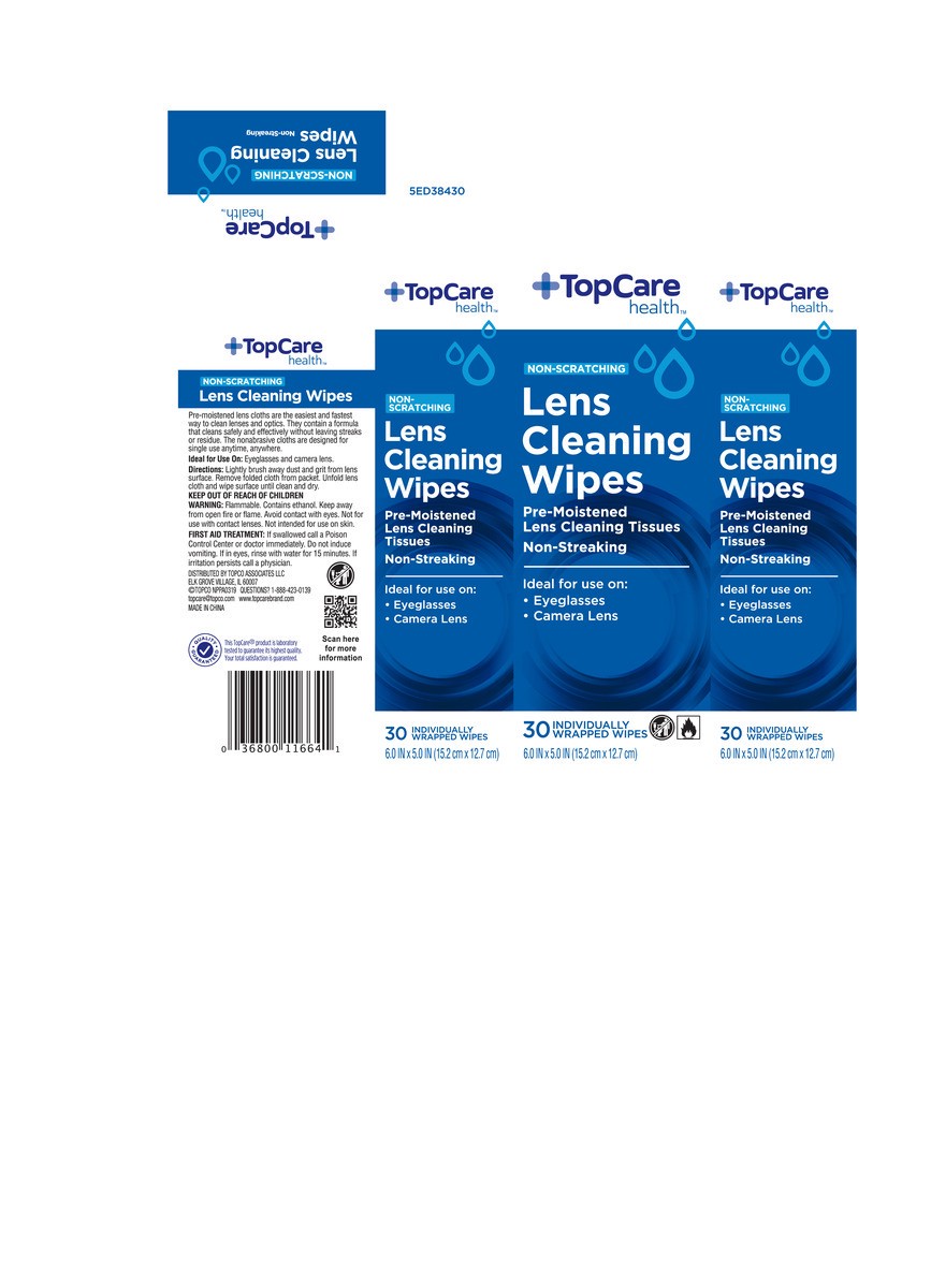 slide 14 of 15, TopCare Health Non-Scratching Lens Cleaning Wipes 30 ea, 30 ct