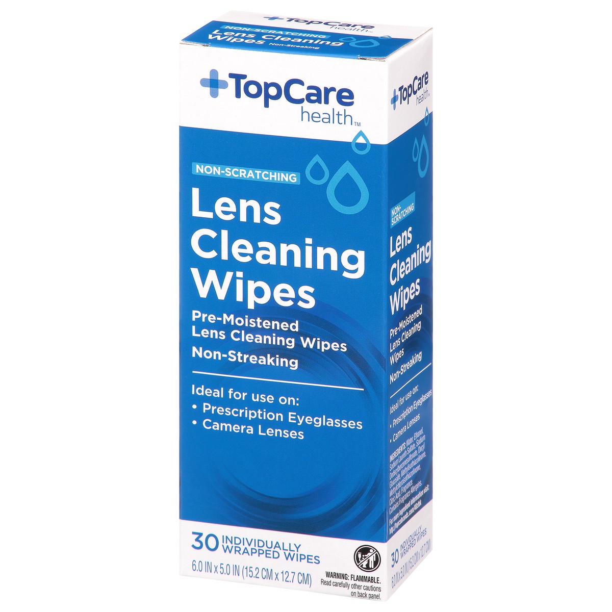 slide 8 of 15, TopCare Health Non-Scratching Lens Cleaning Wipes 30 ea, 30 ct