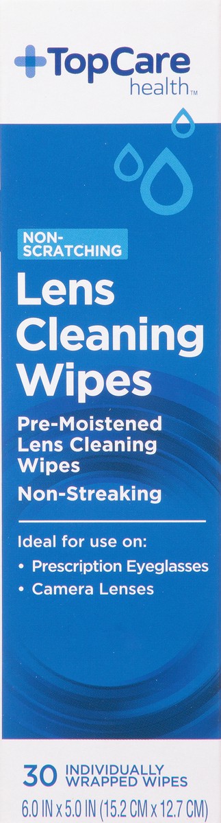 slide 9 of 15, TopCare Health Non-Scratching Lens Cleaning Wipes 30 ea, 30 ct