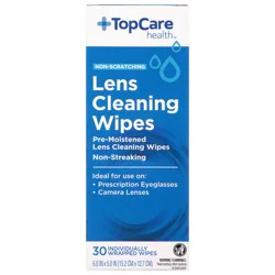 TopCare Health Non-Scratching Lens Cleaning Wipes 30 ea