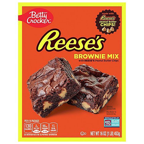 slide 1 of 1, Betty Crocker Reese's Peanut Butter Brownie Mix - 16 OZ, 16 oz