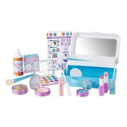 Melissa & Doug Love Your Look Pretend Makeup Kit Play Set – 16pc for Mess-Free Pretend Play (DOES NOT CONTAIN REAL COSMETICS)