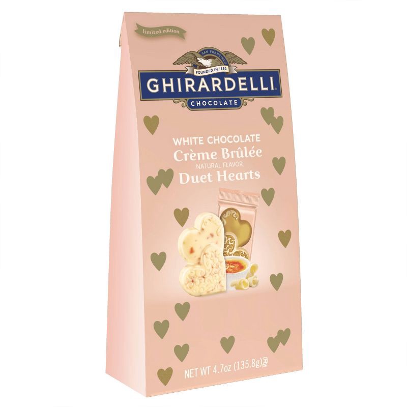 slide 1 of 4, Ghirardelli Valentine's White Chocolate Créme Duet Hearts Bag - 4.7oz, 4.7 oz