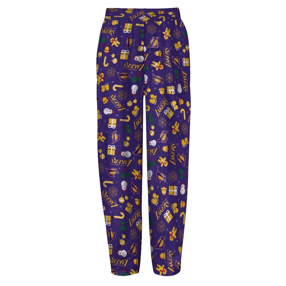 slide 3 of 3, NBA Los Angeles Lakers Boys' Pajama Set - XL, 1 ct