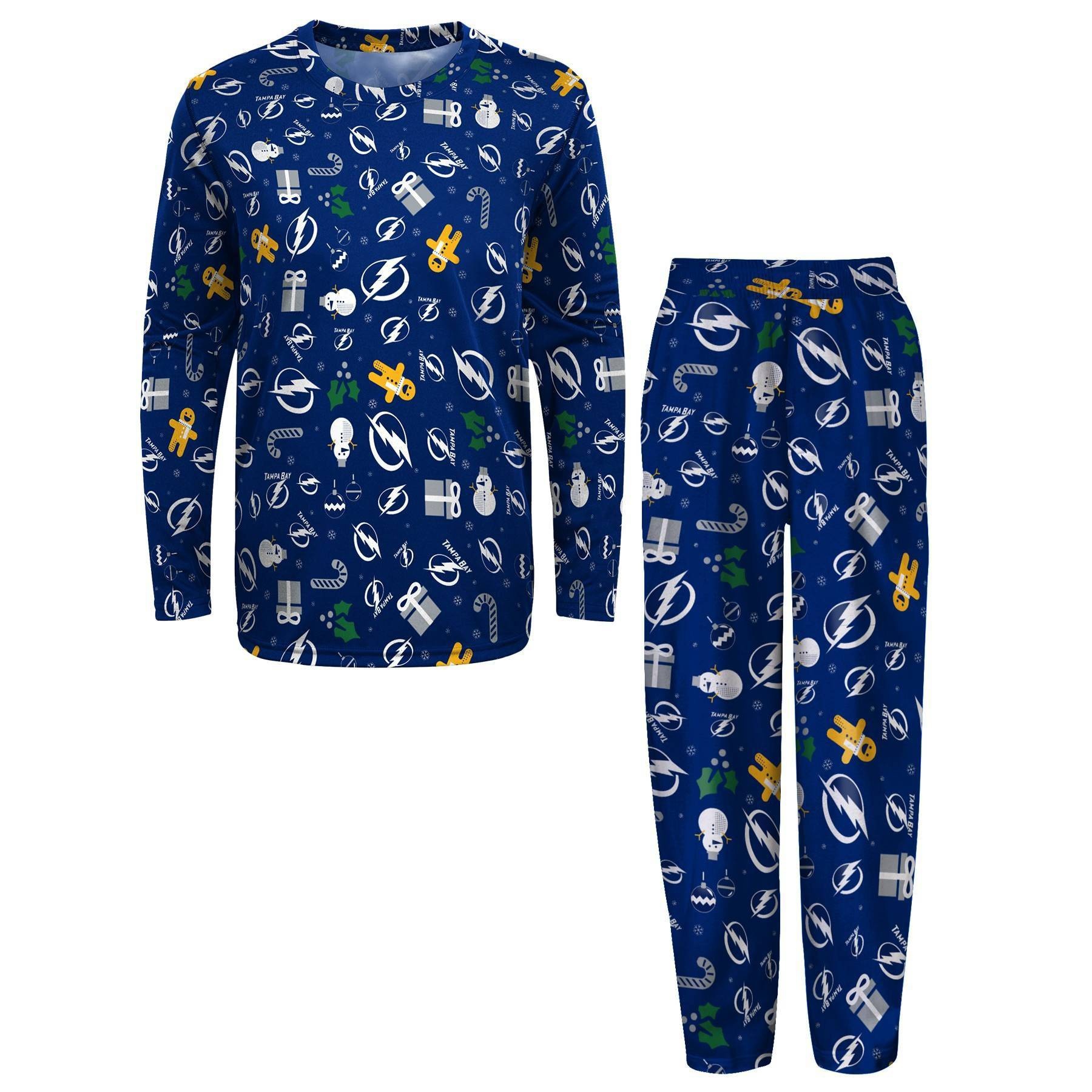 slide 1 of 3, NHL Tampa Bay Lightning Boys' Pajama Set - XL, 1 ct