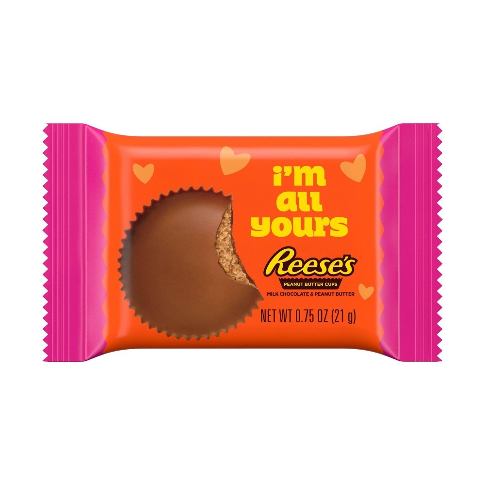 slide 4 of 4, Reese's Valentine's Day Peanut Butter Cups Love Cups Snack Size, 10.5 oz