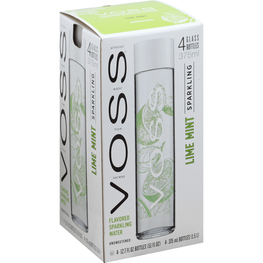 slide 2 of 2, Voss Lime Flavored Sparkling Water - 4 ct; 375 ml, 4 ct; 375 ml