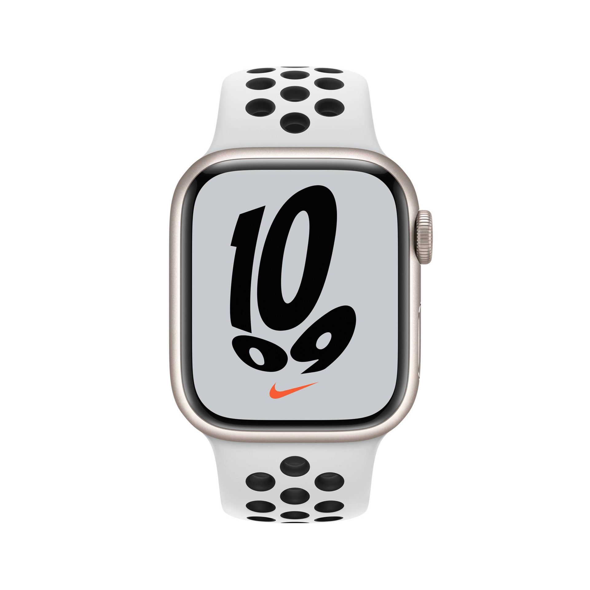 Apple Watch Nike Series 7 GPS, 45mm Starlight Aluminum Case with