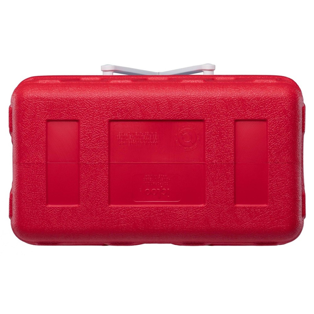 slide 8 of 9, Igloo Picnic Basket Retro Cooler - Lobster Red, 25 qt