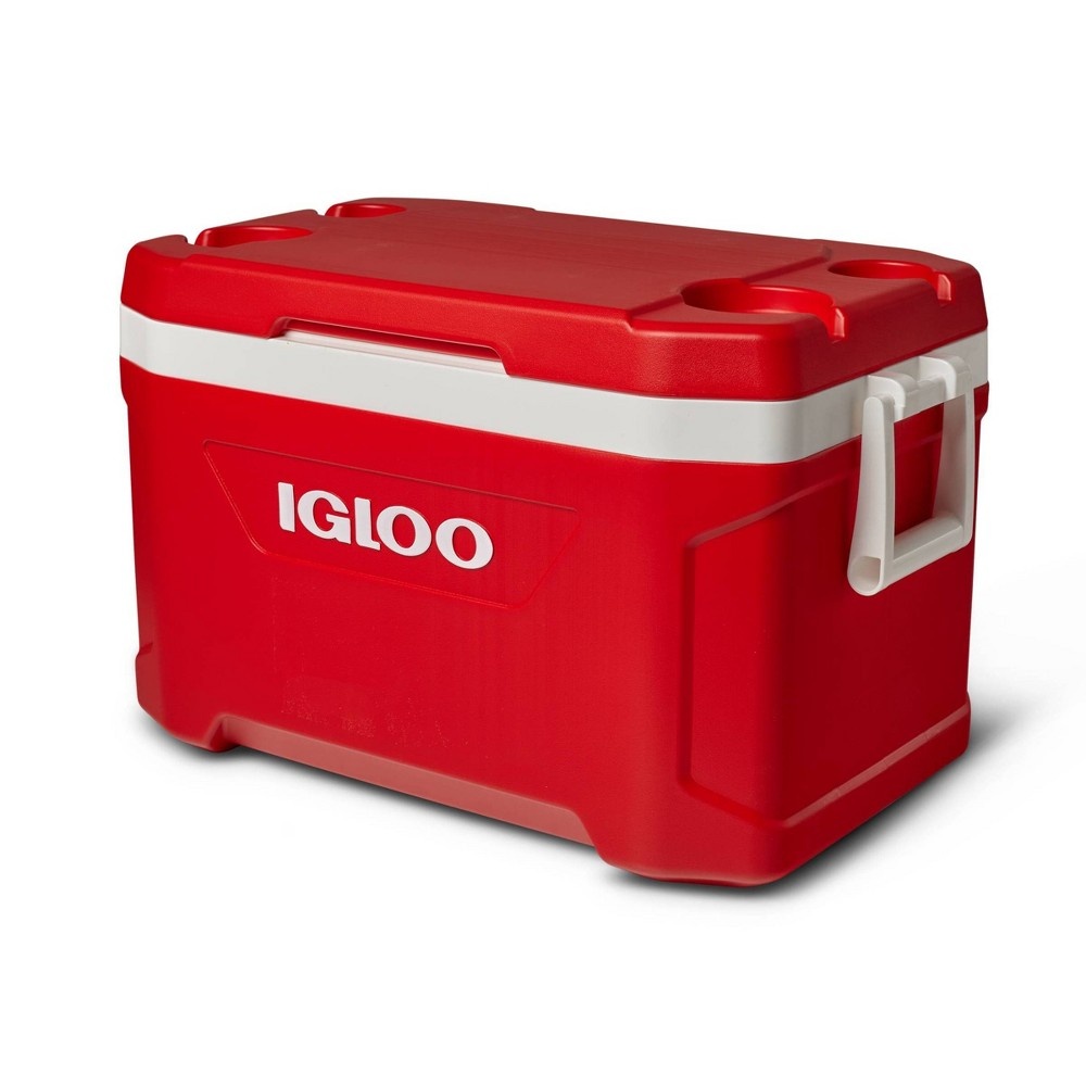 slide 3 of 13, Igloo Latitude Portable Cooler - Red, 52 qt