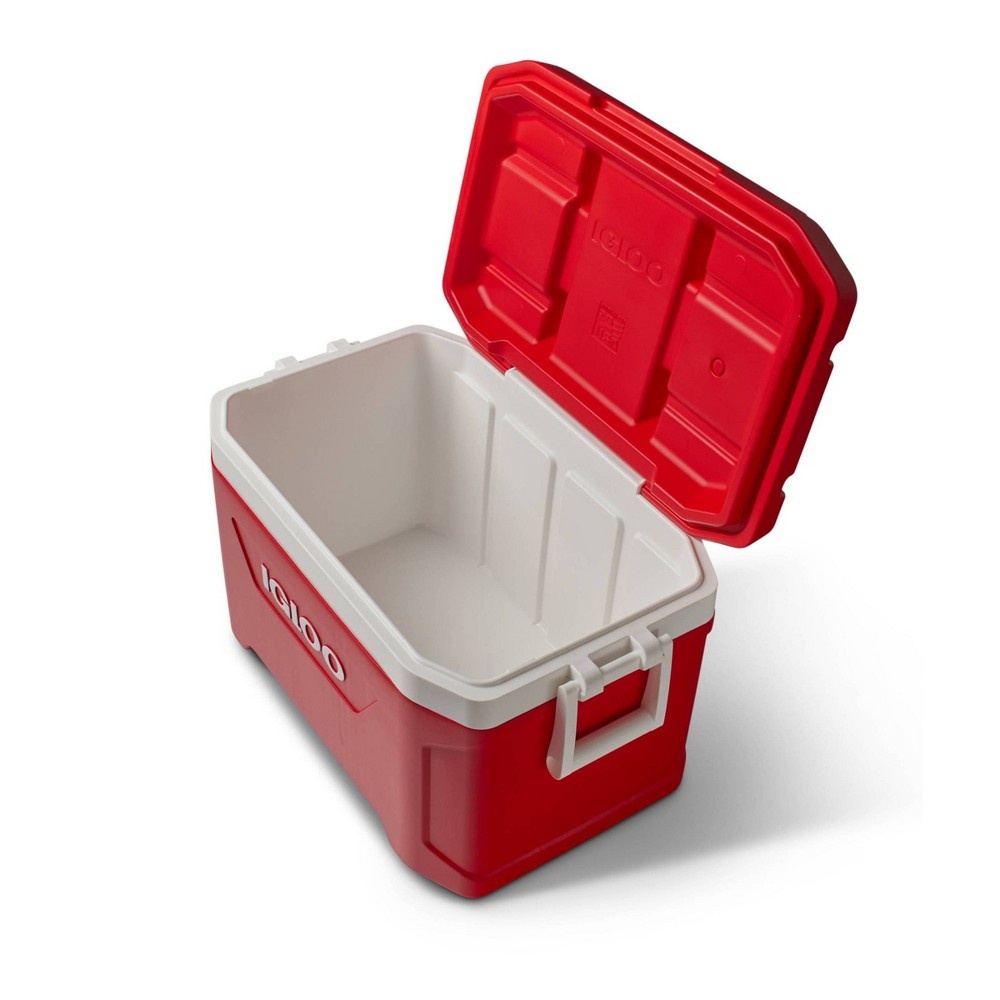 slide 12 of 13, Igloo Latitude Portable Cooler - Red, 52 qt