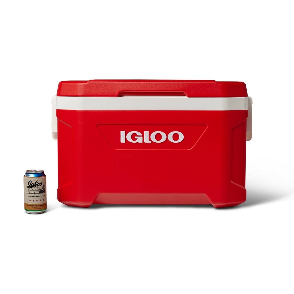 slide 9 of 13, Igloo Latitude Portable Cooler - Red, 52 qt