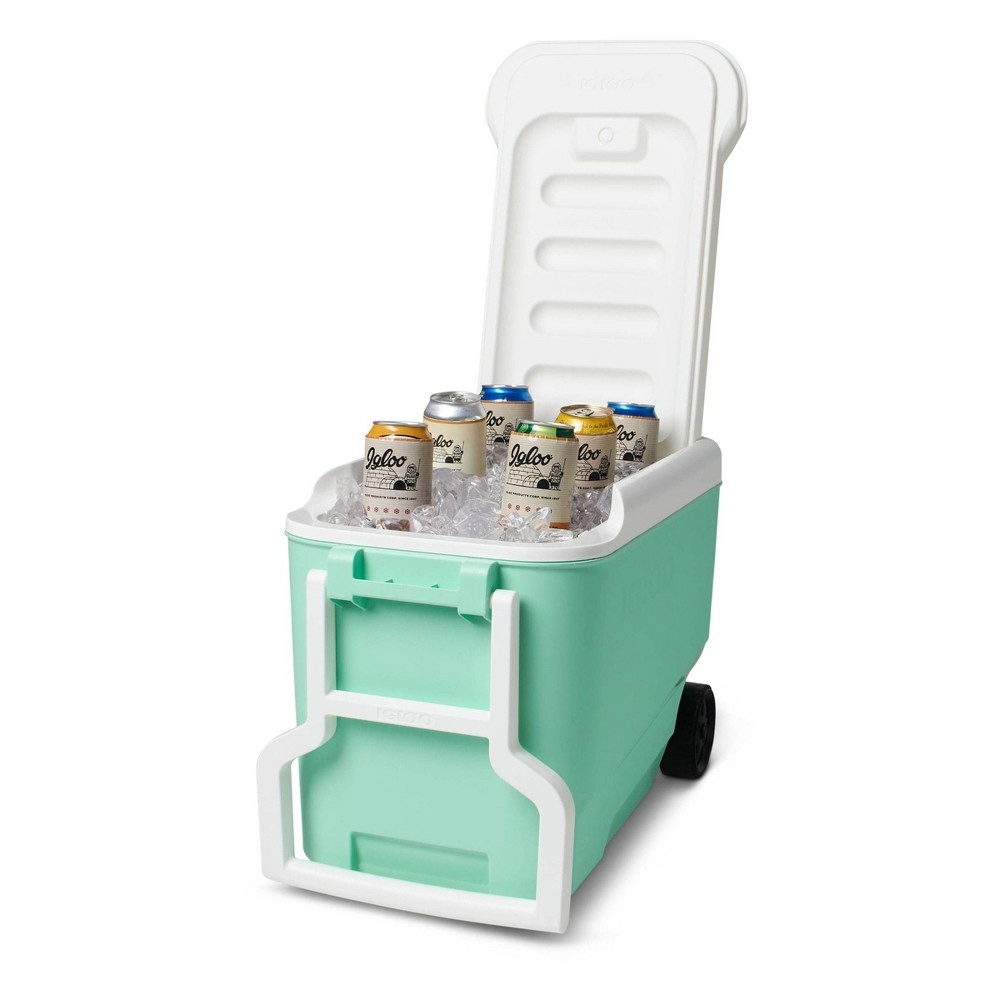 slide 8 of 11, Igloo Wheelie Cool Portable Cooler - Mint, 38 qt