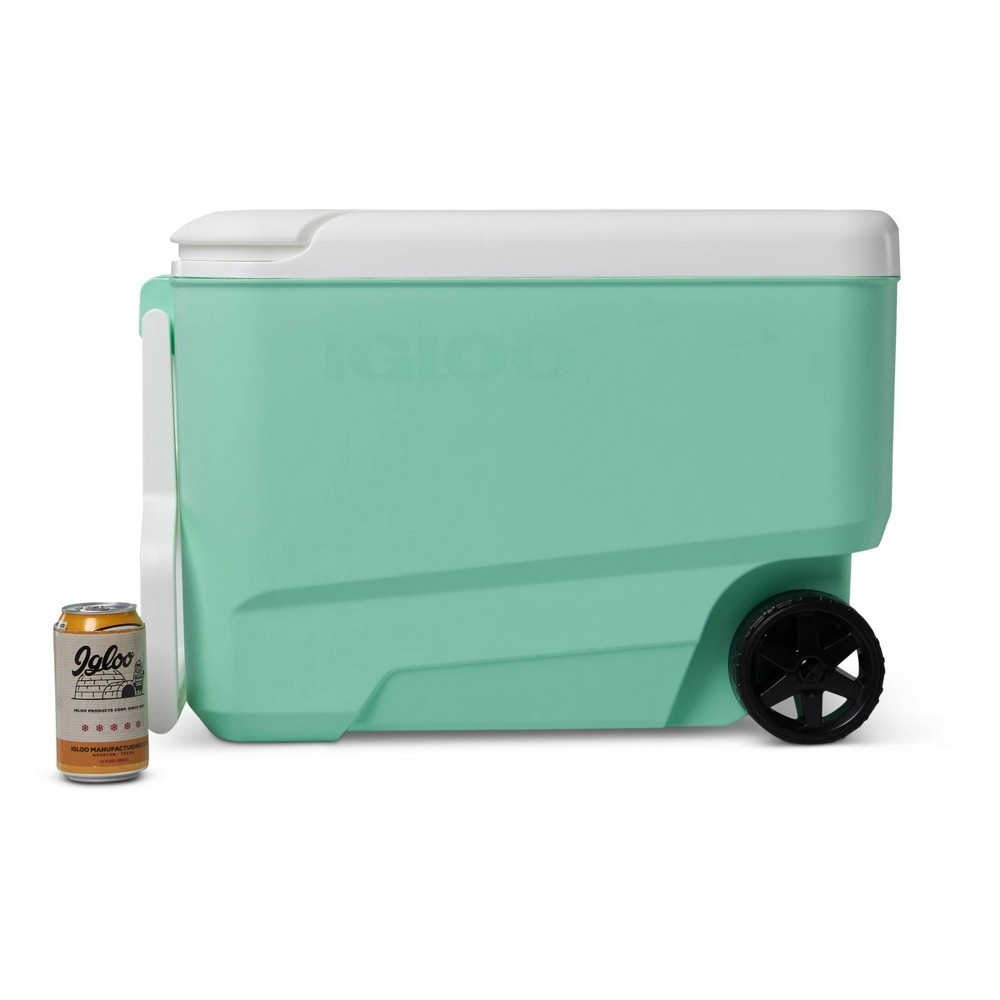 slide 11 of 11, Igloo Wheelie Cool Portable Cooler - Mint, 38 qt