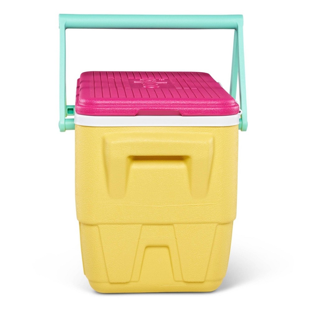 slide 6 of 10, Igloo Picnic Basket Retro Cooler - Sunshine Yellow, 25 qt