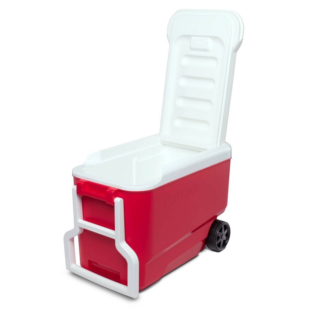 slide 7 of 9, Igloo Wheelie Cool Portable Cooler - Red, 38 qt