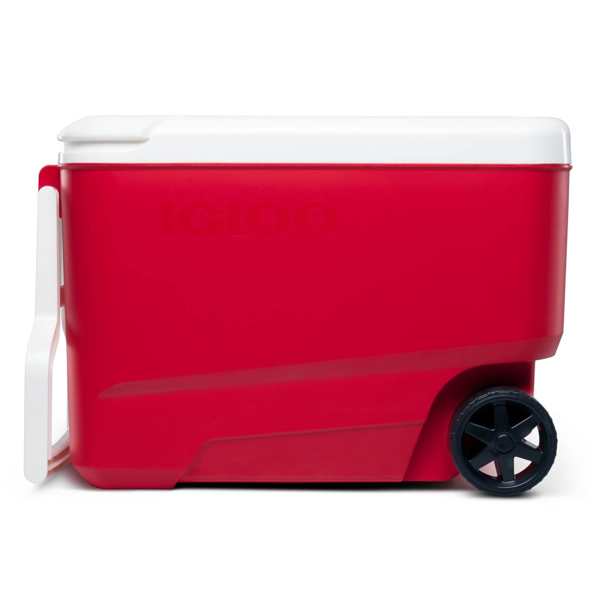 slide 1 of 9, Igloo Wheelie Cool Portable Cooler - Red, 38 qt