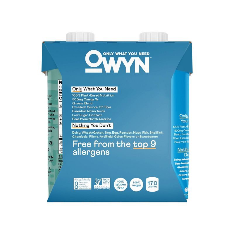 slide 2 of 4, OWYN 20g Dairy Free Protein Shake Smooth Vanilla Non-Caffeinated - 4pk/44.6 fl oz, 20 gram, 4 ct, 44.6 fl oz