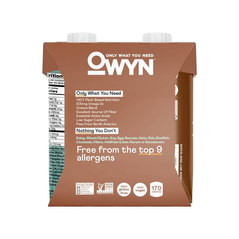 slide 2 of 4, OWYN Protein Shake - Dark Chocolate - 4pk/44.6 fl oz, 4 ct; 44.6 fl oz