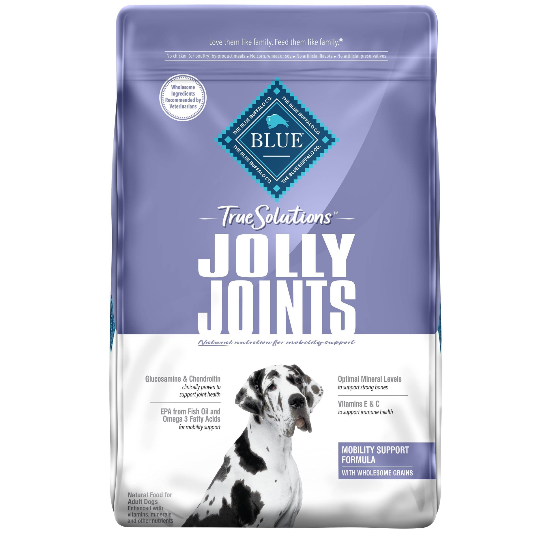 slide 1 of 5, Blue Buffalo True Solutions Jolly Joints Mobility Support Adult Chicken Flavor Dry Dog Food - 20lbs, 20 lb