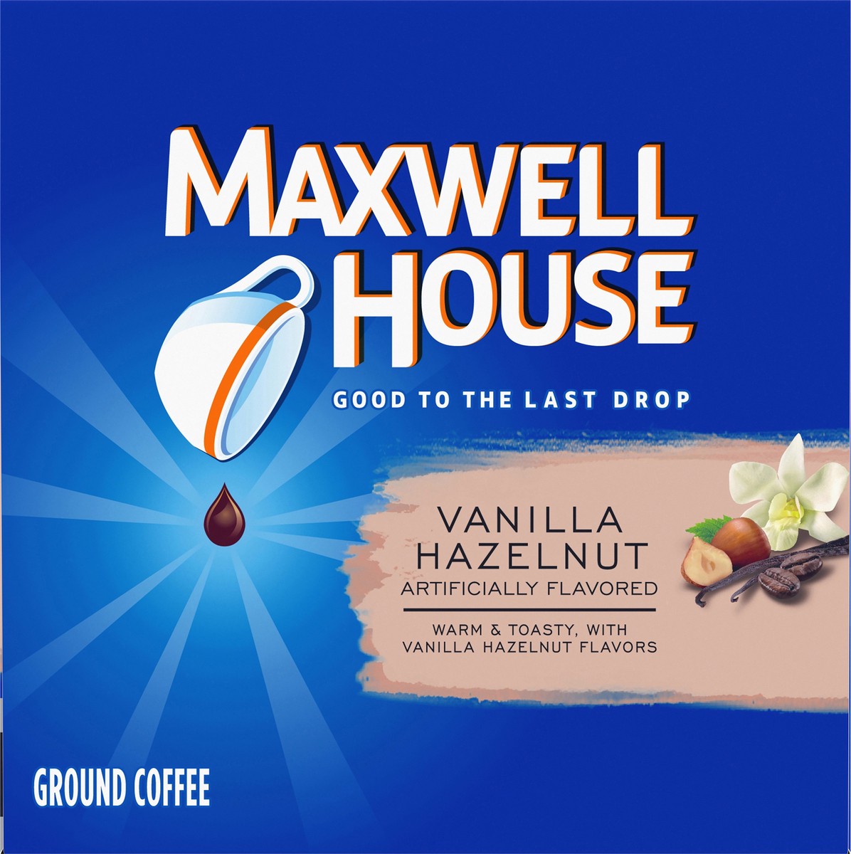 slide 5 of 11, Maxwell House Vanilla Hazelnut K-Cup Coffee Pods, 12 ct Box, 12 ct; 3.7 oz