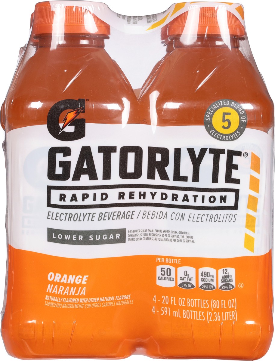 slide 9 of 13, Gatorlyte Electrolyte Beverage Orange - 4 ct, 4 ct