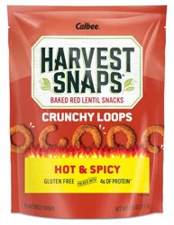 Harvest Snaps Crunchy Loops Hot & Spicy Flavored Crisps 2.5 oz