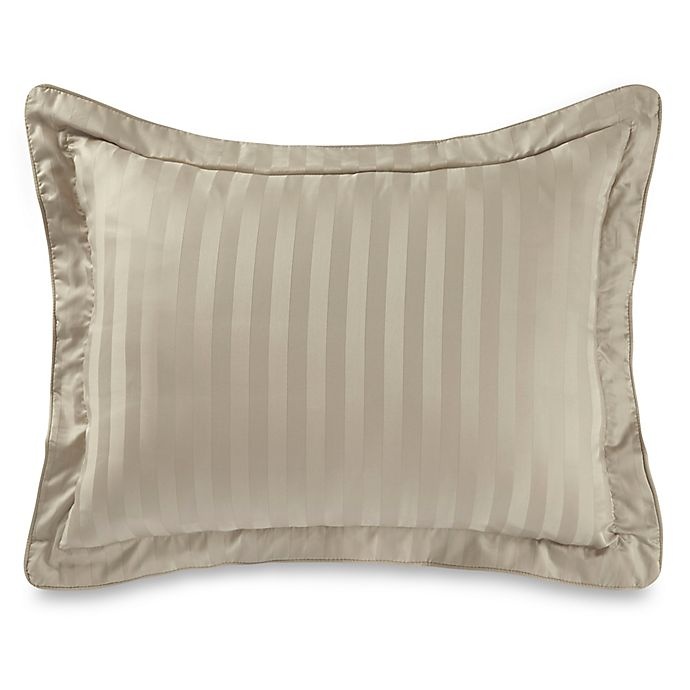 slide 1 of 1, Wamsutta 500-Thread-Count PimaCott Damask Standard Pillow Sham - Taupe, 1 ct