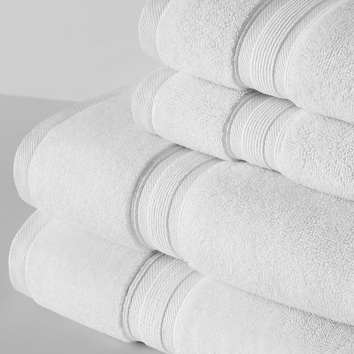 slide 5 of 7, Wamsutta Icon PimaCott Bath Towel Set - White, 6 ct