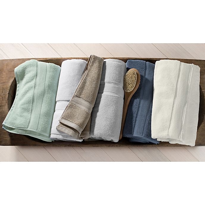 slide 3 of 7, Wamsutta Icon PimaCott Bath Towel Set - Alloy, 6 ct